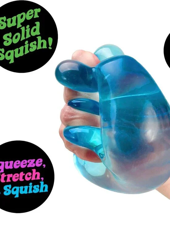 Schylling NeeDoh Nice Berg - Giant NeeDoh Nice Cube - Sensory Squeeze Toy Blue - Picture 4 of 4